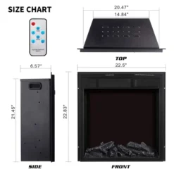 R.W.FLAME Electric 22'' Fireplace Wooden Surround Firebox Free Standing, Adjustable Led Flame, Remote Control 750-1500W 9 R.W.FLAME Electric 22'' Fireplace Wooden Surround Firebox Free Standing, Adjustable Led Flame, Remote Control 750-1500W -Lasko Sale Store GUEST 78bef760 2e9d 4950 ae9c 5eb070d56c3b