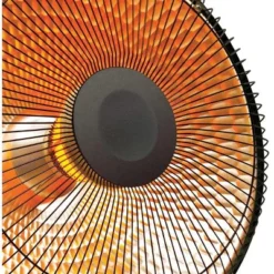 Comfort Glow Oscillating Parabolic Dish Radiant Heater With Variable Heat Output, Wire Heating Elements & 2 Heat Settings
