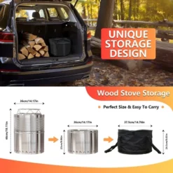 Artloge Stove Bonfire Outdoor Fire Pit Stainless Steel: Smokeless & Portable,Portable Fire Pit For Camping,Outdoor Use Wood Or Burning Bonfire 16 Artloge Stove Bonfire Outdoor Fire Pit Stainless Steel: Smokeless & Portable,Portable Fire Pit For Camping,Outdoor Use Wood Or Burning Bonfire -Lasko Sale Store GUEST 7e88a5ee b056 4183 81b2 f175628c4cd5
