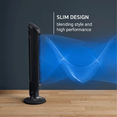 Rowenta 40" Tower Fan, 3 Speeds, Powerful Cooling, Black 3 Rowenta 40" Tower Fan, 3 Speeds, Powerful Cooling, Black - Image 3