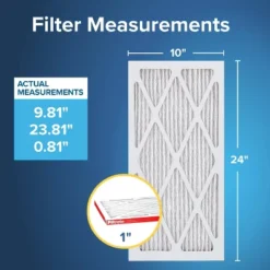 Filtrete 10x24x1 Allergen Defense Air Filter 1000 MPR: MERV 11, Electrostatic, Captures Dust & Pollen, 3-Month Use