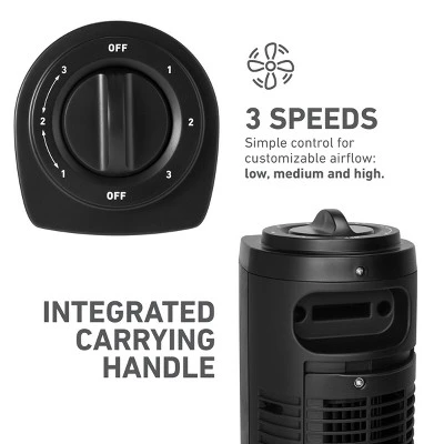 Holmes 29" Manual Tower Oscillating Fan With Clean Breeze 2 Holmes 29" Manual Tower Oscillating Fan With Clean Breeze - Image 2