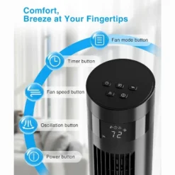 ZAFRO Tower Fan With 85° Oscillating Standing Bladeless Tower Fan With 24ft/s Velocity, 3 Modes, 3 Speeds, 12H Timer, 36 Inch (White) -Lasko Sale Store GUEST 846985e3 0496 4d54 bc34 b4c547ad38fa