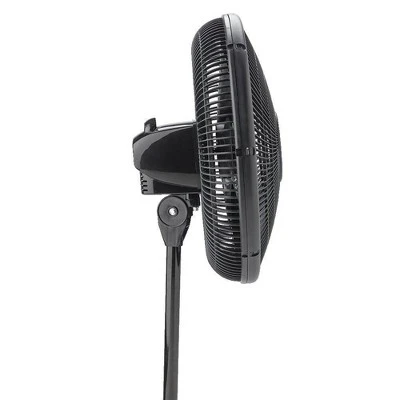 Lasko 16-inch 3-Speed Oscillating Floor Fan With Adjustable Height, Tilt-Back Head, Widespread Oscillation, And Patented Blue Plug Safety Fuse, Black 3 Lasko 16-inch 3-Speed Oscillating Floor Fan With Adjustable Height, Tilt-Back Head, Widespread Oscillation, And Patented Blue Plug Safety Fuse, Black - Image 3