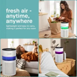 SereneLife Air Purifier With HEPA 13 Filter & Aroma Box (SLARP280WT) - White -Lasko Sale Store GUEST 85da9259 9938 4211 8737 8a987b5af776