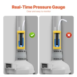 VEVOR 4 To 3.5 Inch Radon Fan Installation Kit, Quiet 260CFM Radon Mitigation Fan System Kit With 2 Couplers, Pressure Indicator, White -Lasko Sale Store GUEST 86cc587b fc80 4fef bf0c f3a90b202442