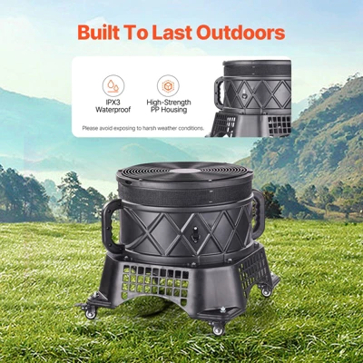 VEVOR Inflatable Tube Man Blower, 1 HP, Blower Fan For Wacky Waving Inflatable Tube Guy, PP Shell, IPX3 Waterproof, Black(No Inflatable) 5 VEVOR Inflatable Tube Man Blower, 1 HP, Blower Fan For Wacky Waving Inflatable Tube Guy, PP Shell, IPX3 Waterproof, Black(No Inflatable) - Image 5