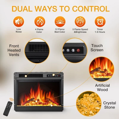 Kismile 57" Electric Fireplace TV Stand With Storage Cabinets, Electric Fireplace With Mantel With Remote Control Feature 750w/1500w Settings 5 Kismile 57" Electric Fireplace TV Stand With Storage Cabinets, Electric Fireplace With Mantel With Remote Control Feature 750w/1500w Settings - Image 5