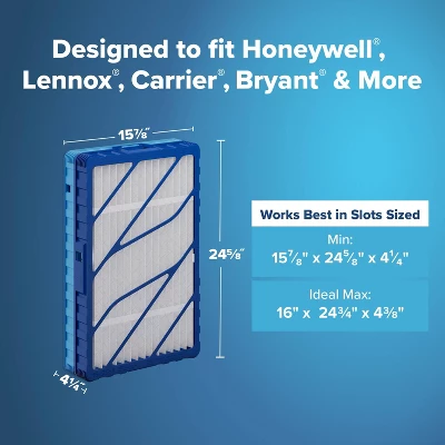 Filtrete 16"25"x4" MPR 1550 Merv 12 Refillable Air Filter Kit 1 Frame And 2 Filters 3 Filtrete 16"25"x4" MPR 1550 Merv 12 Refillable Air Filter Kit 1 Frame And 2 Filters - Image 3
