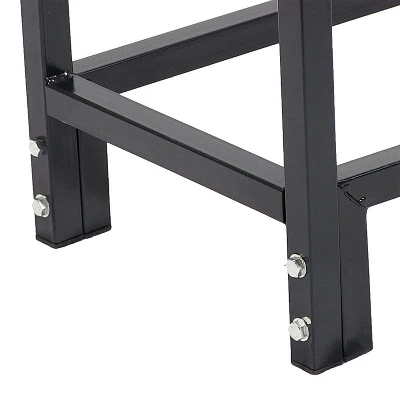 Sunnydaze Decor Sunnydaze Outdoor Steel Firewood Log Rack Holder With Weather-Resistant Heavy-Duty Polyester Log Rack Cover - 30" - Black 8 Sunnydaze Decor Sunnydaze Outdoor Steel Firewood Log Rack Holder With Weather-Resistant Heavy-Duty Polyester Log Rack Cover - 30" - Black - Image 8