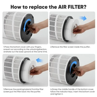 JIONJOY H13 HEPA Replacement Filter (1-Pack) - Compatible With AP1200 Air Purifier, 6-8 Month Life For Dust, Pet Dander & Smoke Removal 1 JIONJOY H13 HEPA Replacement Filter (1-Pack) - Compatible With AP1200 Air Purifier, 6-8 Month Life For Dust, Pet Dander & Smoke Removal