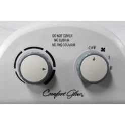 Comfort Glow® EFH1518 1,500-Watt-Max Portable Electric Fan Heater With Thermostat, White