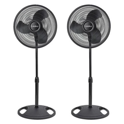 Lasko 16-inch 3-Speed Oscillating Floor Fan With Adjustable Height, Tilt-Back Head, Widespread Oscillation, And Patented Blue Plug Safety Fuse, Black 7 Lasko 16-inch 3-Speed Oscillating Floor Fan With Adjustable Height, Tilt-Back Head, Widespread Oscillation, And Patented Blue Plug Safety Fuse, Black - Image 7