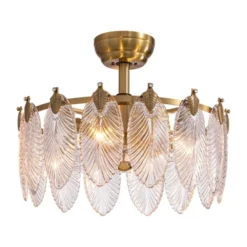 Ludomide 20" Mid Century Gold Crystal Chandelier Ceiling Fan With Light And Remote Control, Caged Chandelier Fandelier For Bedroom -Lasko Sale Store GUEST 9bc0ebaf d25c 48c9 b127 2cebd1048948