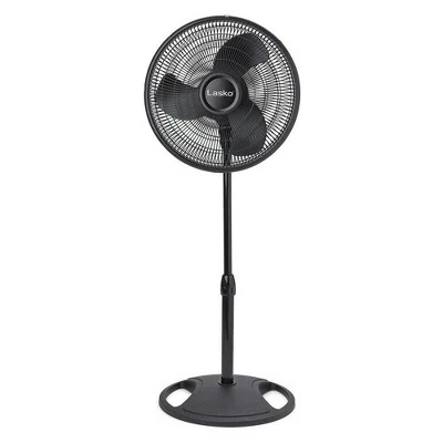 Lasko 16-inch 3-Speed Oscillating Floor Fan With Adjustable Height, Tilt-Back Head, Widespread Oscillation, And Patented Blue Plug Safety Fuse, Black 6 Lasko 16-inch 3-Speed Oscillating Floor Fan With Adjustable Height, Tilt-Back Head, Widespread Oscillation, And Patented Blue Plug Safety Fuse, Black - Image 6