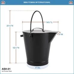 ACHLA Designs 13" Versatile Round Steel Ash Bucket & Cover Black 9 ACHLA Designs 13" Versatile Round Steel Ash Bucket & Cover Black -Lasko Sale Store GUEST a53ffe82 2659 43bc a239 84e874cdc9c5