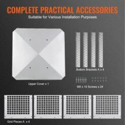 VEVOR Chimney Cap, 12 X 12 Inch, 304 Stainless Steel Fireplace Chimney Cover, Not Easily Toppled & Practical Accessories & Easy Installation, Silver -Lasko Sale Store GUEST a7a1f7a7 5515 428d a9e5 5395666342f5