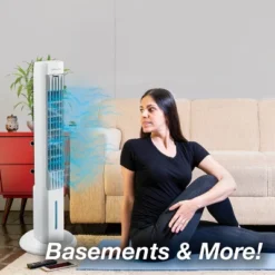 Arctic Air Tower +: Electric Portable Cooling Fan, Quiet Operation, 4 Speeds, Black, 103 CFM, No Assembly Required -Lasko Sale Store GUEST ab665be9 cf51 45d1 bf16 d255cddf6b54