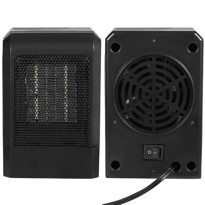 IMountek "500W Portable Electric Heater - PTC Ceramic Heating Fan For Fast Warmth In Home & Office Spaces"Black 2 IMountek "500W Portable Electric Heater - PTC Ceramic Heating Fan For Fast Warmth In Home & Office Spaces"Black - Image 2