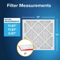 Filtrete 12x12x1 Allergen Defense Air Filter 1000 MPR: MERV 11, Electrostatic, Captures Dust & Pollen, Furnace Compatible