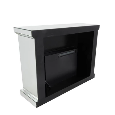 Glam Wood Electric Fireplace Clear - Olivia & May: Luxury Indoor Heater, No Assembly Required 5 Glam Wood Electric Fireplace Clear - Olivia & May: Luxury Indoor Heater, No Assembly Required - Image 5