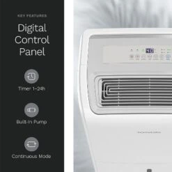 HOmeLabs 40 Pint Dehumidifier With Pump For Up To 6,000 Sq Ft Rooms (MAX 104 Pint At 95°F, 90% RH) – For Medium To Large Rooms And Basements