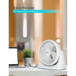 Black & Decker BLACK+DECKER 7-Inch Small Self-Standing Adjustable Portable Fan With 3-Speed Settings, Portable Turbo Fan For Table & Desk With 90 Tilt Angle, White -Lasko Sale Store GUEST c28c5686 8d58 4669 acc4 3025fa203cec