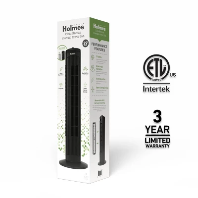 Holmes 29" Manual Tower Oscillating Fan With Clean Breeze 7 Holmes 29" Manual Tower Oscillating Fan With Clean Breeze - Image 7