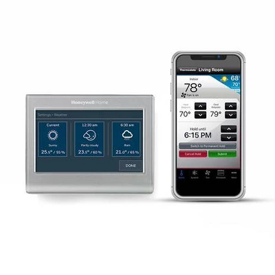 Honeywell Home Wifi Color Touchscreen Thermostat 2.0: Programmable, Gray, Plastic, 1-Year Warranty 3 Honeywell Home Wifi Color Touchscreen Thermostat 2.0: Programmable, Gray, Plastic, 1-Year Warranty - Image 3