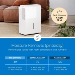 HOmeLabs 50 Pint Wi-Fi Dehumidifier For Up To 7,000 Sq Ft Rooms (MAX 120 Pint At 95°F, 90% RH) – Humidity Control For Large Rooms And Basements 12 HOmeLabs 50 Pint Wi-Fi Dehumidifier For Up To 7,000 Sq Ft Rooms (MAX 120 Pint At 95°F, 90% RH) – Humidity Control For Large Rooms And Basements -Lasko Sale Store GUEST cdee7e81 0f6e 4d66 a84b 8c428c2f310a 1