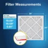 Filtrete 20x20x1 Allergen Defense Air Filter 1000 MPR: MERV 11, Electrostatic, Captures Dust & Pollen, Lasts 3 Months