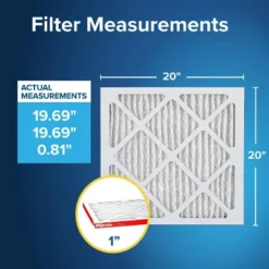 Filtrete 20x20x1 2pk Allergen Defense Air Filter 1000 MPR: MERV 11 Electrostatic Furnace Filter, Captures Dust & Pollen