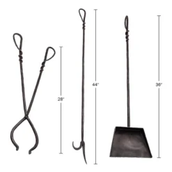 Kings County Tools 3PC Fireplace Tool Set