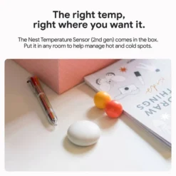 Google Nest Learning Thermostat (4th Gen) With Nest Temperature Sensor (2nd Gen) - Gold: Wi-Fi, Energy Star, Smartphone App -Lasko Sale Store GUEST d328876b d599 434b b971 b0c3408bbe4d