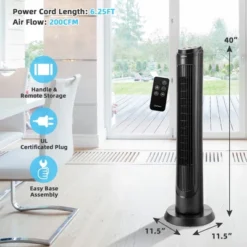 Tangkula 40" 75° Oscillating Quiet Cooling Tower Fan With 3 Wind Modes, 4 Speeds & 15H Timer, Remote Control, Black 17 Tangkula 40" 75° Oscillating Quiet Cooling Tower Fan With 3 Wind Modes, 4 Speeds & 15H Timer, Remote Control, Black -Lasko Sale Store GUEST d4d20a98 267d 407c 808c e321aae4d5d5
