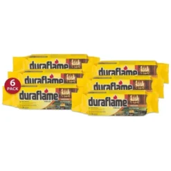 Duraflame 4.5 Pound 3 Hour Long Burn Time Indoor Outdoor Quick Light Fire Log For Camping, Firepits, Bonfires, And Fireplaces (18 Pack)