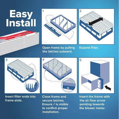 Filtrete 2pk 16"x25"x4" MPR 1000 Merv 11 Refillable Air Filter 4 Filtrete 2pk 16"x25"x4" MPR 1000 Merv 11 Refillable Air Filter - Image 4