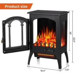 R.W.FLAME Electric Fireplace Stove, Freestanding Fireplace Heater With Realistic Flame, Indoor Electric Stove Heater With Overheating Safety System -Lasko Sale Store GUEST d7c3d922 c78e 445e a6f1 fafaaf0b7290