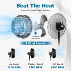 Costway 16" Oscillating Fan Misting Pedestal Fan With Hose Connector 3 Micro-Mist Levels Black 16 Costway 16" Oscillating Fan Misting Pedestal Fan With Hose Connector 3 Micro-Mist Levels Black -Lasko Sale Store GUEST db2cc4ab d370 4277 9bb9 3aee3ee240d1