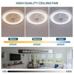 19 Inch RGB LED Ceiling Fan With Light APP Control & Remote Control Adjustable Wind Speed Smart Enclosed Ceiling Fans -Lasko Sale Store GUEST dc914a9f 8ea0 46b9 bbc6 08f78cb73889