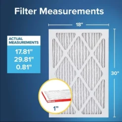 Filtrete 18x30x1 Allergen Defense Air Filter 1000 MPR: MERV 11 Electrostatic Furnace Filter, Captures Dust & Pollen