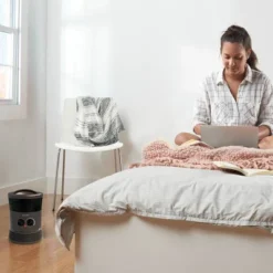 Honeywell HHF360B 1500W 360˚ Surround Indoor Heater Black: Portable Space Heater For Bedroom, ETL Listed, Fan Driven -Lasko Sale Store GUEST ddd6543c e555 491e b1d6 7531242026cc