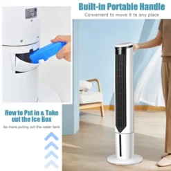 Tangkula 3-IN-1 Evaporative Air Cooler, Swamp Cooler Portable Cooling Tower Fan With Remote Control, 70° Oscillation, 7H Timer, 4 Ice Packs -Lasko Sale Store GUEST e1d71128 ff0b 4fa2 9e21 9eb9c8ab8fa7