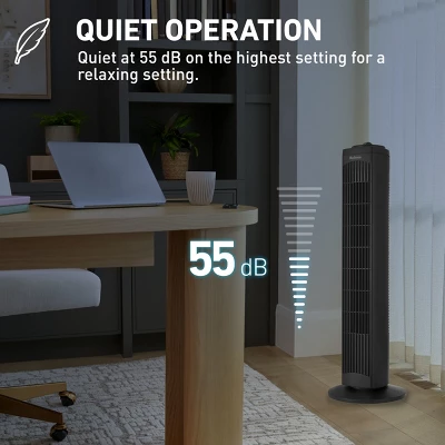 Holmes 29" Manual Tower Oscillating Fan With Clean Breeze 5 Holmes 29" Manual Tower Oscillating Fan With Clean Breeze - Image 5