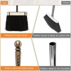 Tangkula 5-Piece Fireplace Tool Set Heavy Duty Fire Tool Set And Holder Fire Pit Stand -Lasko Sale Store GUEST e8fad774 b99f 45d1 abc4 b77ec8da9499