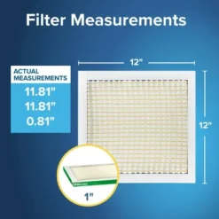 Filtrete 12"x 12"x 1" MPR 700 Dust Pollen And Pet Dander Electrostatic Air Filter: MERV 8 Furnace & AC Filter, 3-Month Use