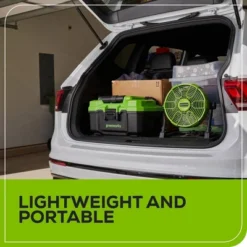Greenworks POWERALL 24V 10" Cordless Hybrid Utility Fan Kit: Portable 5-Speed Adjustable Tilt Head, Battery & Charger -Lasko Sale Store GUEST ee28fecc 6a38 4c99 9347 ae2be72187da