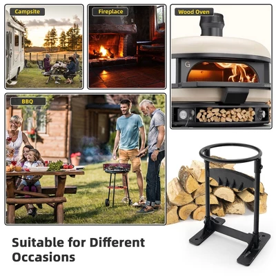 Tangkula Firewood Kindling Cracker Splitter Manual Steel Log Cutter Wedge Tool For Home 5 Tangkula Firewood Kindling Cracker Splitter Manual Steel Log Cutter Wedge Tool For Home - Image 5