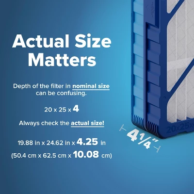 Filtrete 20"25"x4" MPR 1550 Merv 12 Refillable Air Filter Kit 1 Frame And 2 Filters 4 Filtrete 20"25"x4" MPR 1550 Merv 12 Refillable Air Filter Kit 1 Frame And 2 Filters - Image 4