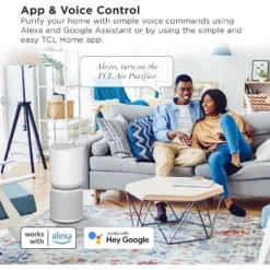 TCL Breeva A5 Air Purifier With 5-Stage Clean, True HEPA (H13), Removes 99.97% Of Dust/Bacteria/Odors & More, App & Voice Control, White (A515W) -Lasko Sale Store GUEST f276fe9a acb4 4ee1 98d2 ef37625408ab